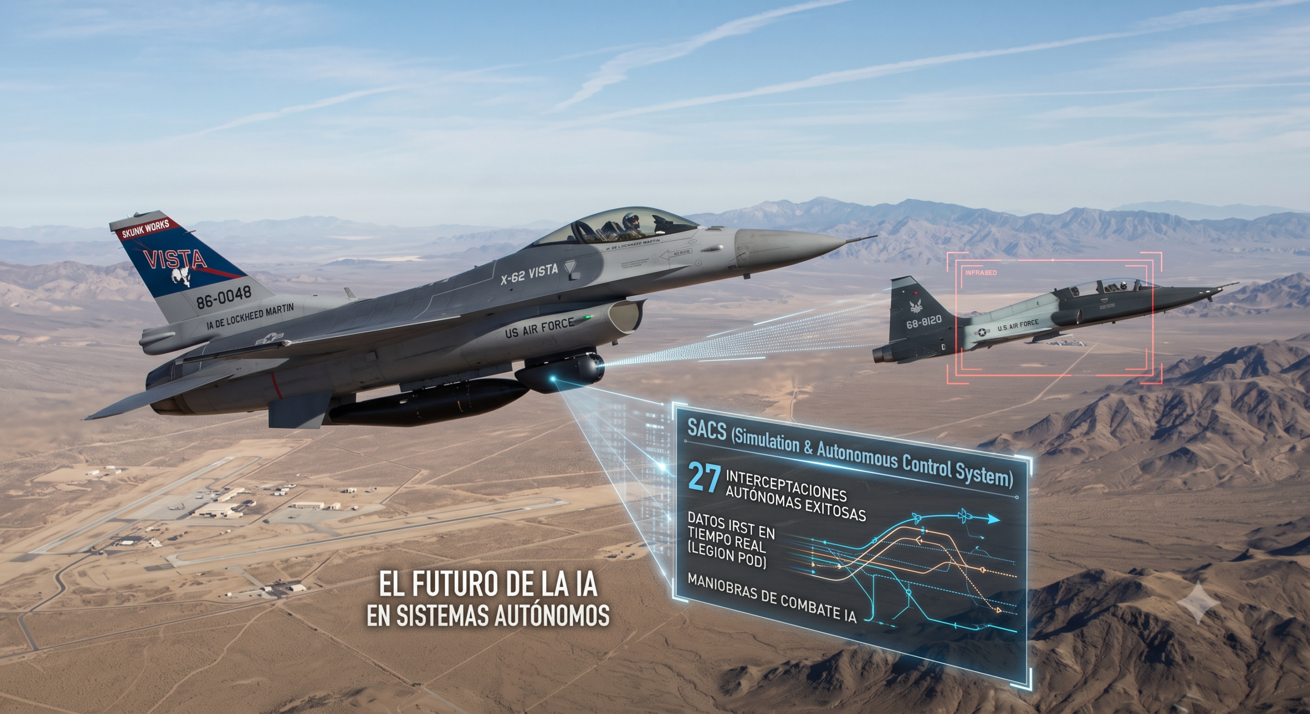 X-62 VISTA: El Futuro de la IA en Sistemas Autónomos
